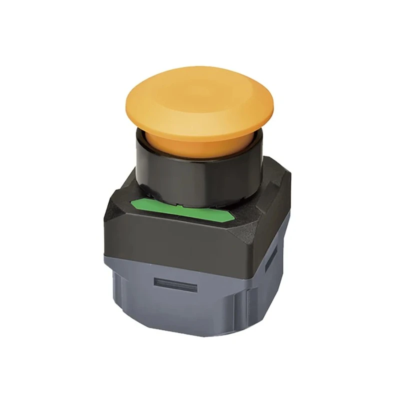 Omron A2W Series Illuminated Push Button Complete Unit Momentary Operation 24 mm Cutout Mushroom Actuator A2W-TB-WC1 EU1YB