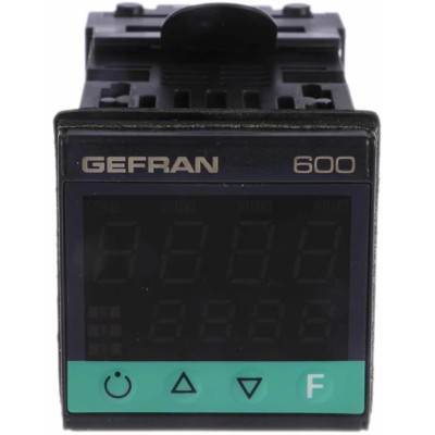Gefran 600 Panel PID Temperature Controller 2 Input, 3 Output Relay 240V AC On-Off F000053/ 600-R-R-R-0-1