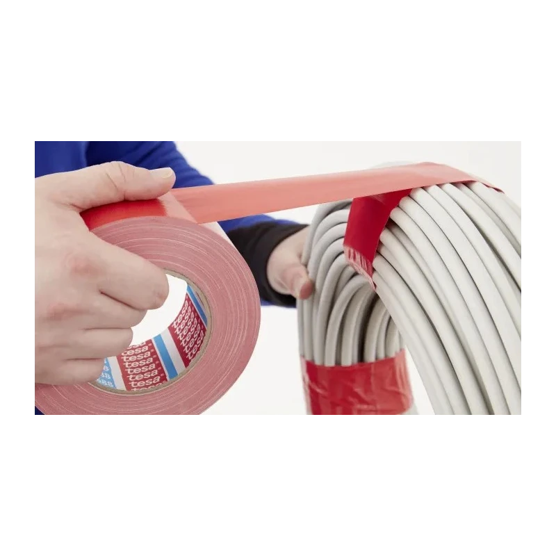 Tesa Blue Polyethylene Cloth Tape 50mm x 50m Natural Rubber Adhesive Electrical Insulation Tape 04688-00023-00