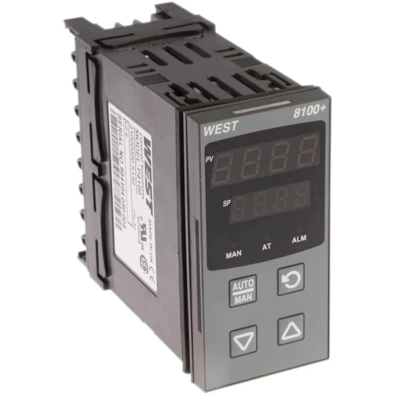 West Instruments PID Temperature Controller 1 Input, 1 Output Relay 240V AC On-Off P8100-2100-0000