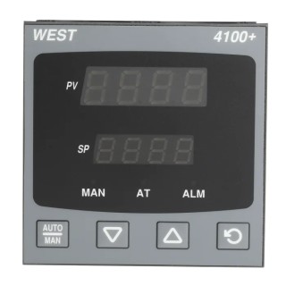 West Instruments PID Temperature Controller DIN Rail Mount 5 Input 1 Output Relay 264V AC On-Off P4100-2100-0000