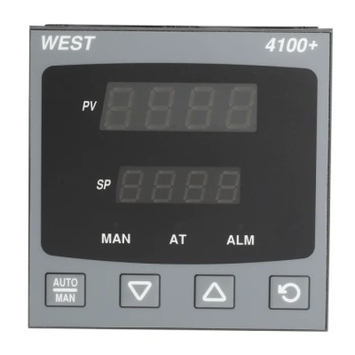 West Instruments PID Temperature Controller DIN Rail Mount 5 Input 1 Output Relay 264V AC On-Off P4100-2100-0000