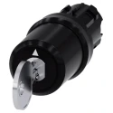 Siemens SIRIUS ACT 3SU10 3-position Key Switch Head Momentary Operation 22.3 mm Cutout 3SU1000-5BM01-0AA0