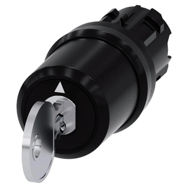 Siemens SIRIUS ACT 3SU10 3-position Key Switch Head Momentary Operation 22.3 mm Cutout 3SU1000-5BM01-0AA0