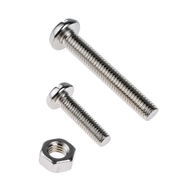 RS PRO Brass Nickel-Plated Pan Head Slot Drive Machine Screw Bolt Kit 3240 Pieces 6mm-40mm 482-7742