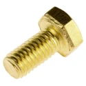 RS PRO Plain Brass Hex Bolt, M5 x 10 mm, Grade A2, Plain Finish, DIN 933 482-7786