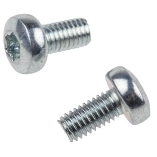 RS PRO Pan Head Steel Tamper-Proof Machine Screw M3 x 6 mm Torx Drive Passivated Zinc Plated 482-7893