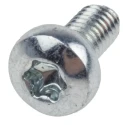 RS PRO Pan Head Steel Tamper-Proof Machine Screw M3 x 6 mm Torx Drive Passivated Zinc Plated 482-7893