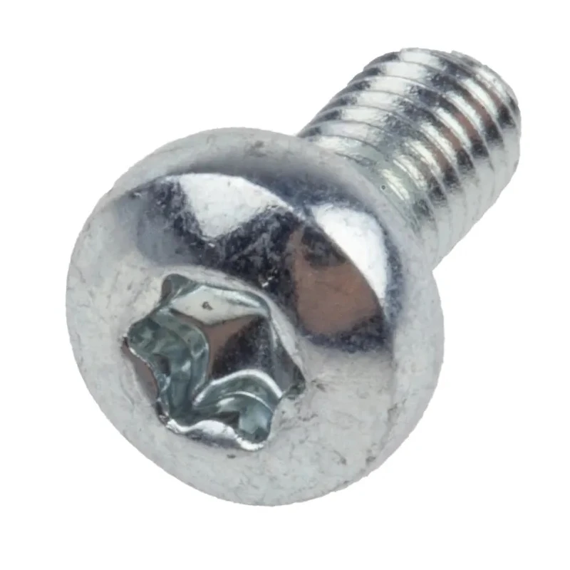 RS PRO Pan Head Steel Tamper-Proof Machine Screw M3 x 6 mm Torx Drive Passivated Zinc Plated 482-7893