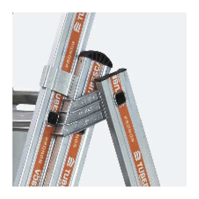 TUBESCA Aluminium 3 Section Aluminium Ladder Extended Height 5.13m Load Capacity 150kg Model 01253008