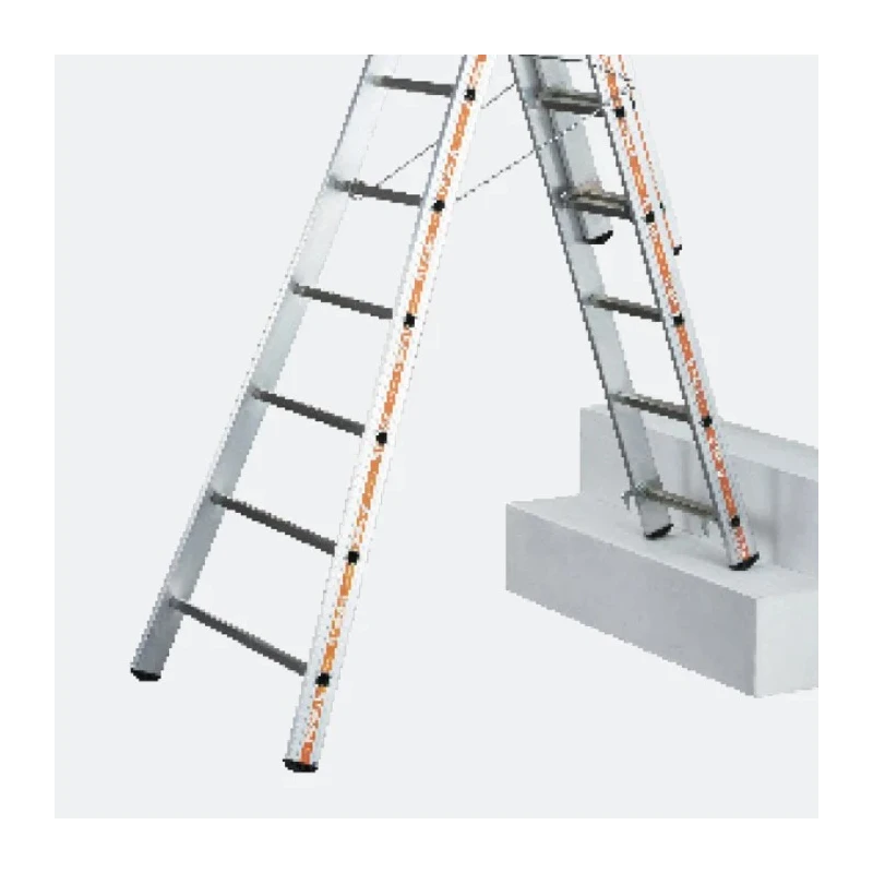 TUBESCA Aluminium 3 Section Aluminium Ladder Extended Height 5.13m Load Capacity 150kg Model 01253008