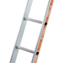 TUBESCA Aluminium 3 Section Aluminium Ladder Extended Height 5.13m Load Capacity 150kg Model 01253008
