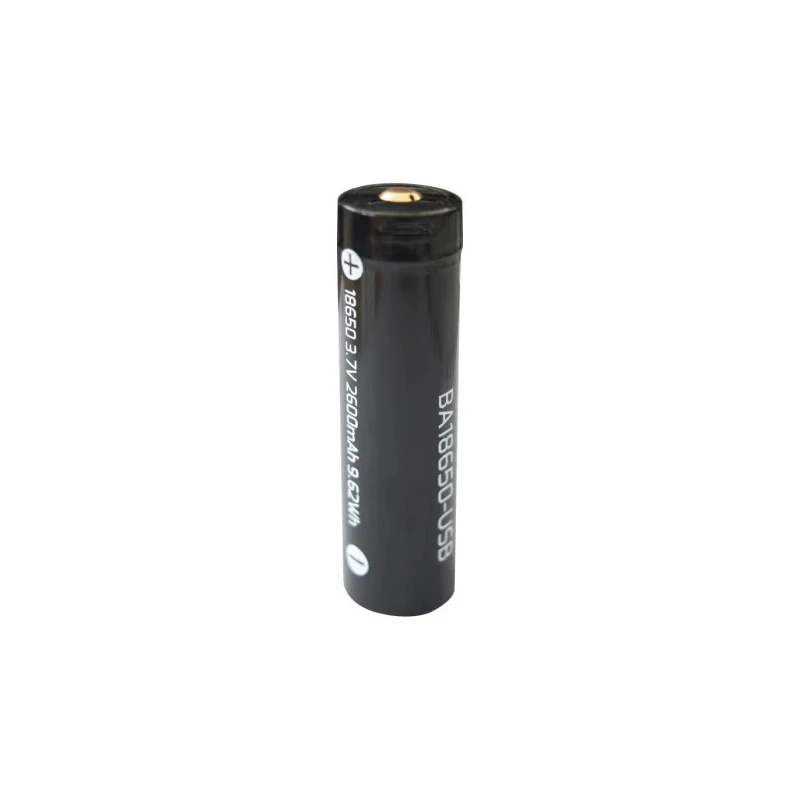 Nightsearcher Rechargeable 3.7 V Torch Battery 2600mAh USB Integrated Charging Port BA18650-USB