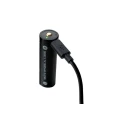 Nightsearcher Rechargeable 3.7 V Torch Battery 2600mAh USB Integrated Charging Port BA18650-USB