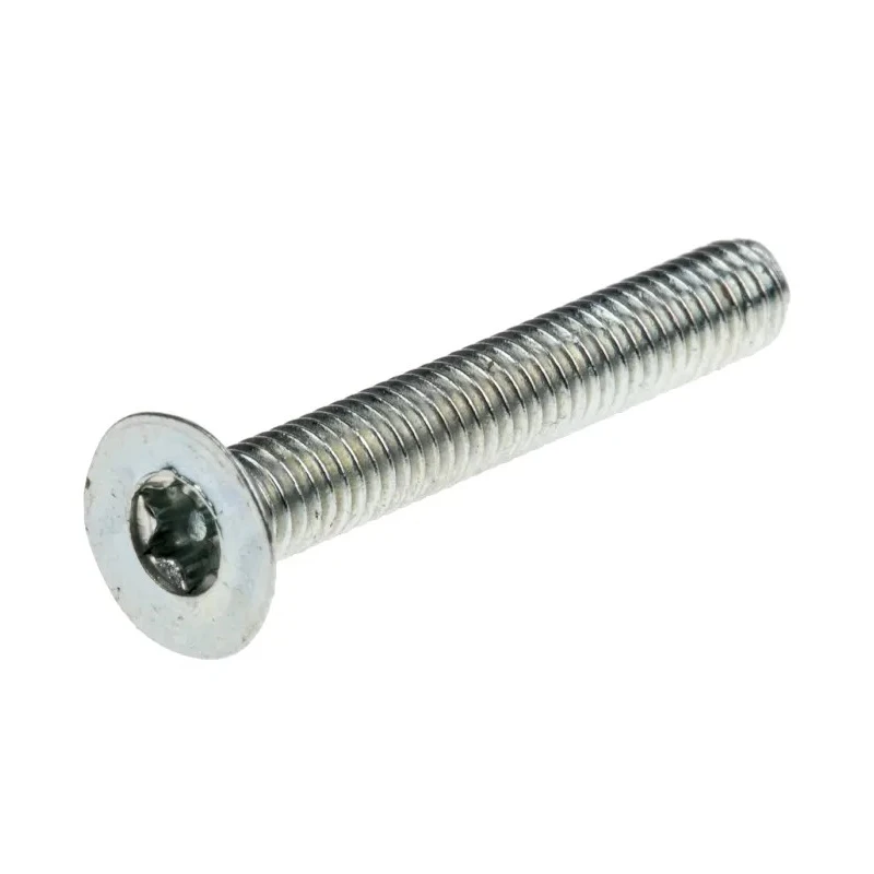 RS PRO Bright Zinc Steel Countersunk Tamper Proof Security Screw, M3 x 20 mm 482-8149