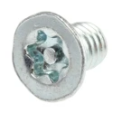 RS PRO Bright Zinc Steel Countersunk Tamper Proof Security Screw M4 x 6 mm 482-8177