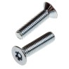 RS PRO Bright Zinc Steel Countersunk Tamper Proof Security Screw M5 x 20 mm 482-8212