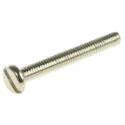 RS PRO Slot Pan Brass Machine Screw Nickel Plated 20 mm M2.5 482-8492
