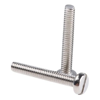 RS PRO Nickel Plated Brass Slot Pan Head Machine Screw 25 mm M2.5 482-8509