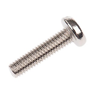 RS PRO Nickel Plated Brass Slot Pan Head Machine Screw M3 Thread 12mm Length 482-8521