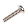 RS PRO Nickel Plated Brass Slot Pan Head Machine Screw M3 Thread 12mm Length 482-8521