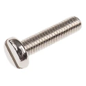 RS PRO Nickel Plated Brass Slot Pan Head Machine Screw M3 Thread 12mm Length 482-8521