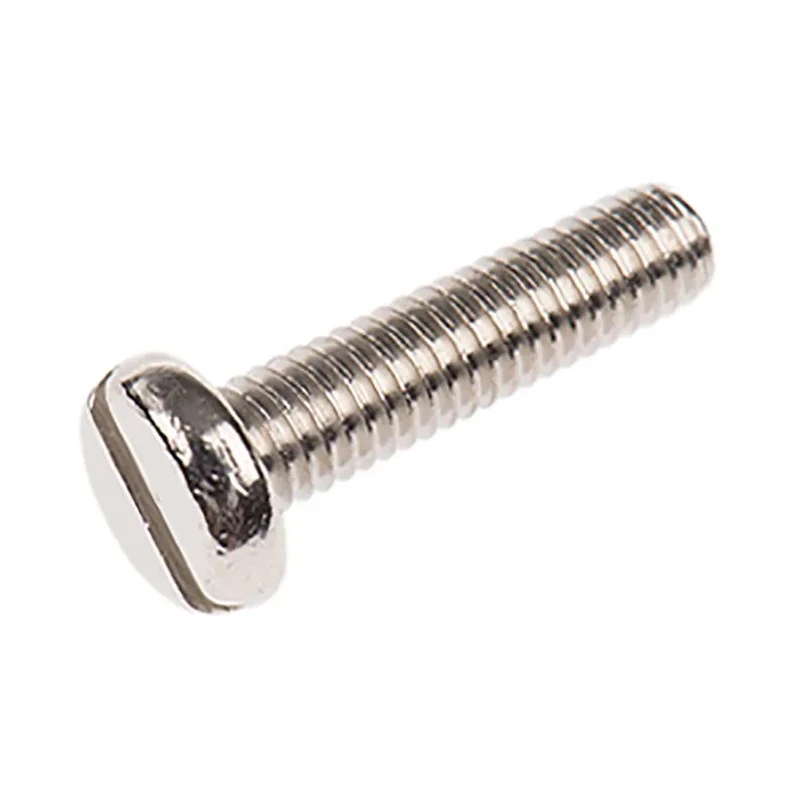 RS PRO Nickel Plated Brass Slot Pan Head Machine Screw M3 Thread 12mm Length 482-8521