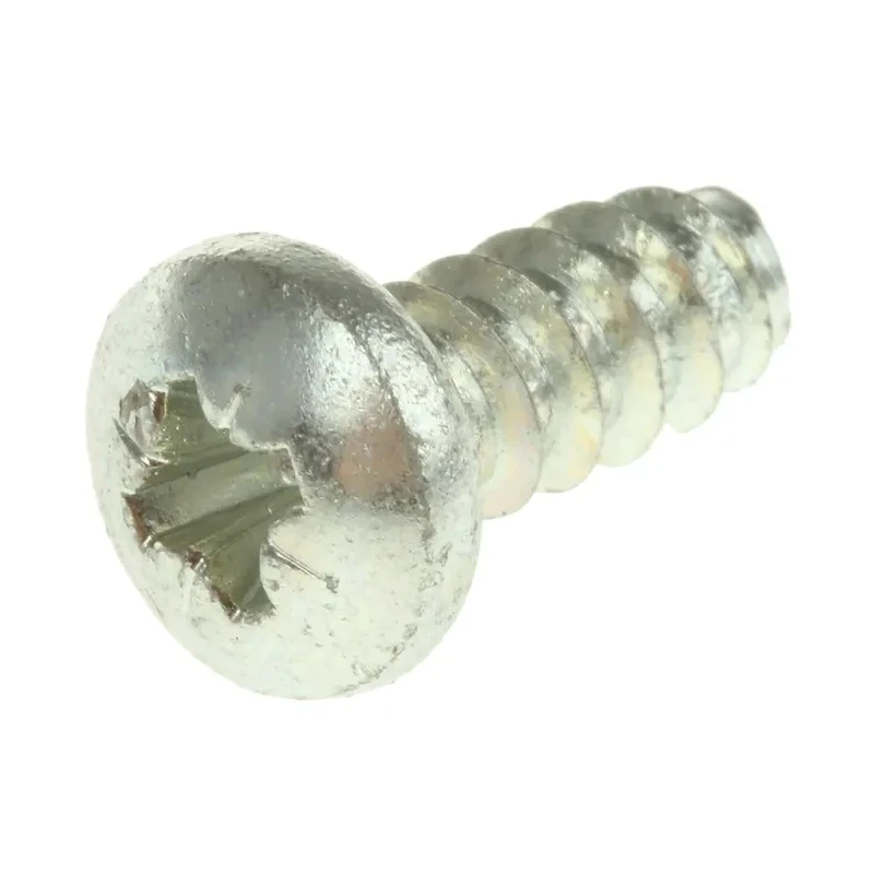 RS PRO Bright Zinc Steel Pan Head Self-Tapping Screw 13 mm Thread Size 10 482-8082