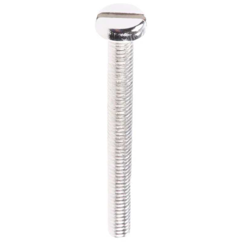 RS PRO Slot Pan Nickel Plated Brass Machine Screw 30 mm M3 482-8571