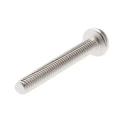 RS PRO Nickel Plated Brass Slot Pan Head Machine Screw M4 30 mm 482-8694