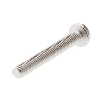 RS PRO Nickel Plated Brass Slot Pan Head Machine Screw M4 30 mm 482-8694