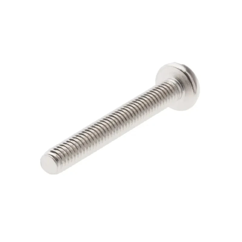 RS PRO Nickel Plated Brass Slot Pan Head Machine Screw M4 30 mm 482-8694
