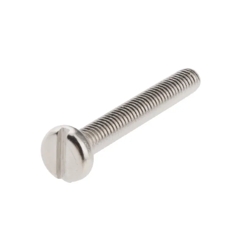 RS PRO Nickel Plated Brass Slot Pan Head Machine Screw M4 30 mm 482-8694