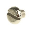 RS PRO Nickel Plated Brass Slot Pan Head Machine Screw M5 Thread 6 mm Length 482-8723