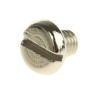 RS PRO Nickel Plated Brass Slot Pan Head Machine Screw M5 Thread 6 mm Length 482-8723