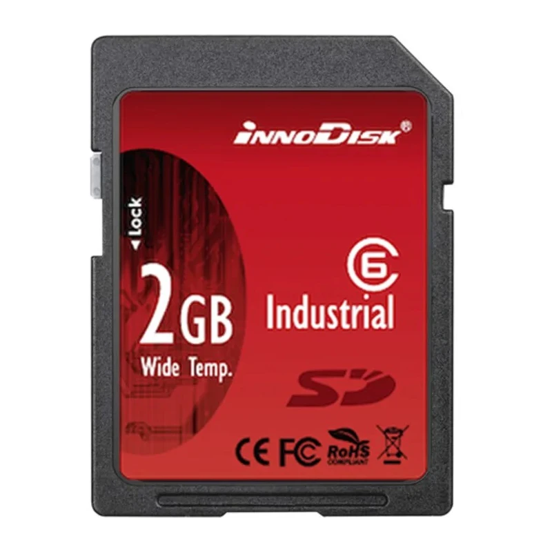 InnoDisk 2 GB Industrial Grade SD Card SLC NAND Memory Class 10 DS2A-02GI81C1B