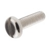 RS PRO Nickel Plated Brass Slot Pan Head Machine Screw M5 Thread 16 mm Length 482-8745
