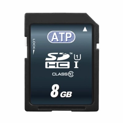 ATP 8 GB Industrial Grade SDHC SD Card, Class 10, UHS 1 U1 AF8GSD3-WABXM