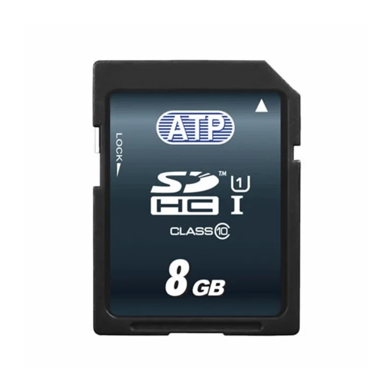 ATP 8 GB Industrial Grade SDHC SD Card, Class 10, UHS 1 U1 AF8GSD3-WABXM