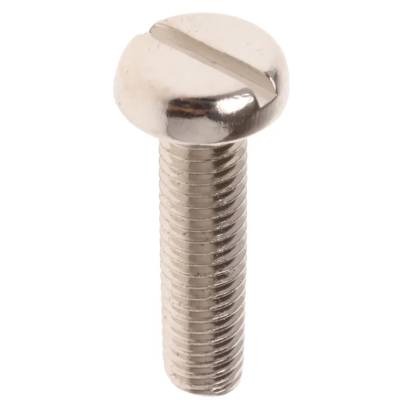 RS PRO Slot Pan Nickel Plated Brass Machine Screw M5 20 mm 482-8751