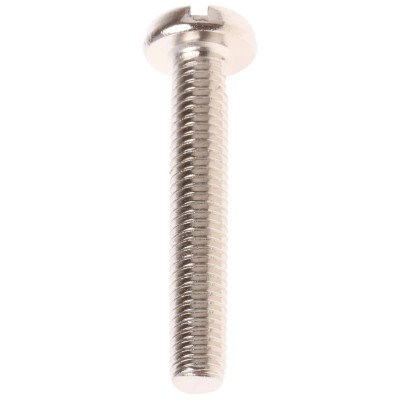 RS PRO Nickel Plated Brass Slot Pan Head Machine Screw M5 x 30 mm 482-8773