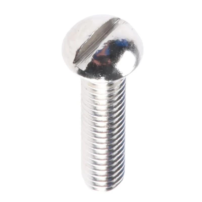 RS PRO Slot Round Brass Machine Screw Nickel Plated 25.4 mm Length 6BA Thread 482-8925