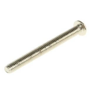 RS PRO Slot Round Nickel Plated Brass Machine Screw 4BA Thread 38.50 in 482-9007