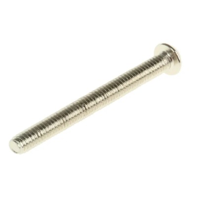 RS PRO Slot Round Nickel Plated Brass Machine Screw 4BA Thread 38.50 in 482-9007
