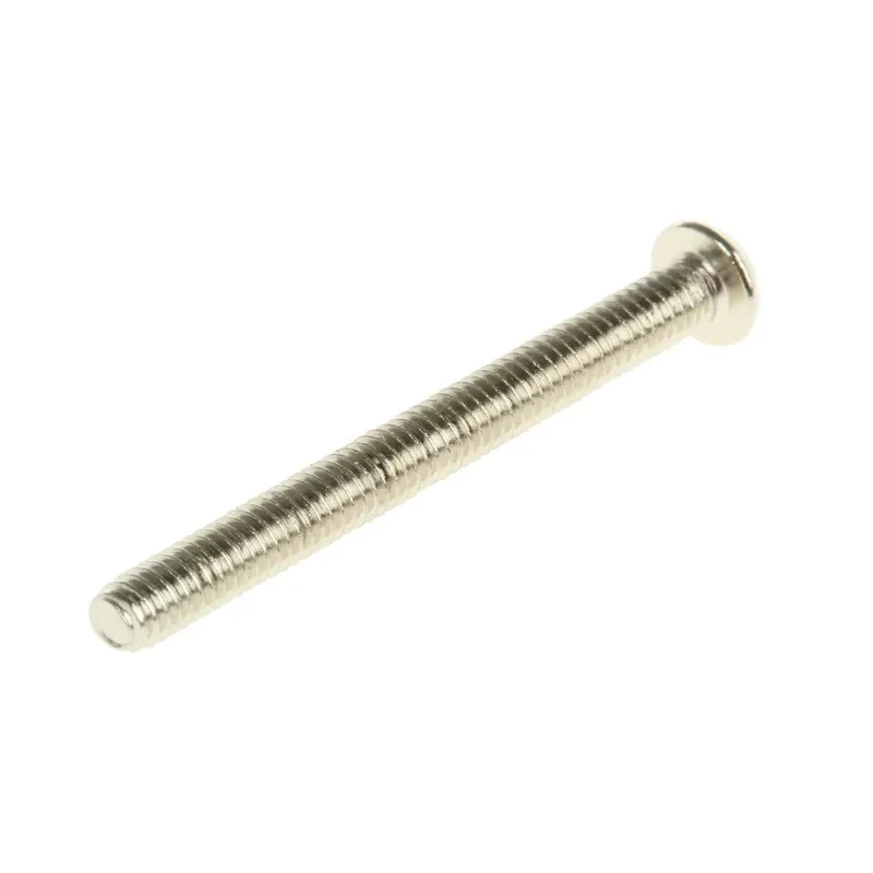 RS PRO Slot Round Nickel Plated Brass Machine Screw 4BA Thread 38.50 in 482-9007