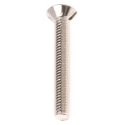 RS PRO Nickel Plated Brass Slot Countersunk Machine Screw M3 20 mm 482-9215