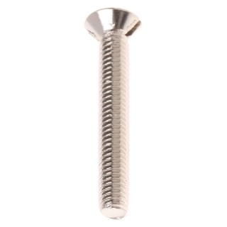 RS PRO Nickel Plated Brass Slot Countersunk Machine Screw M3 20 mm 482-9215