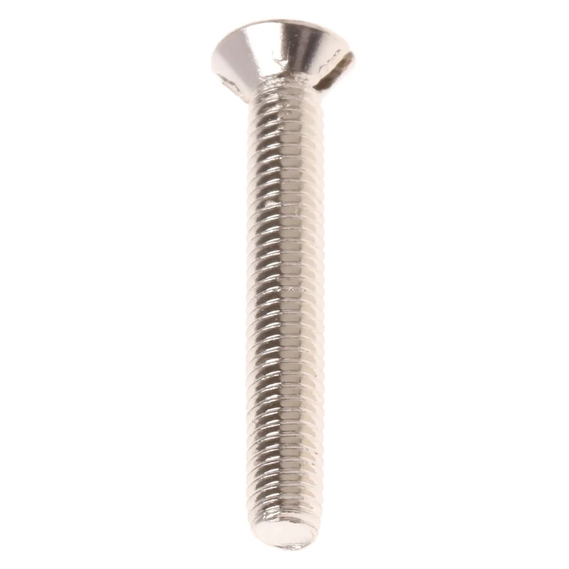 RS PRO Nickel Plated Brass Slot Countersunk Machine Screw M3 20 mm 482-9215