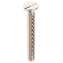 RS PRO Nickel Plated Brass Slot Countersunk Machine Screw M3 20 mm 482-9215