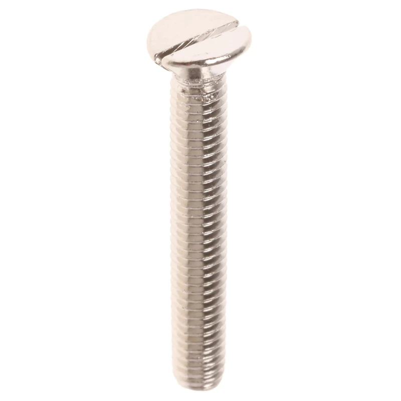 RS PRO Nickel Plated Brass Slot Countersunk Machine Screw M3 20 mm 482-9215